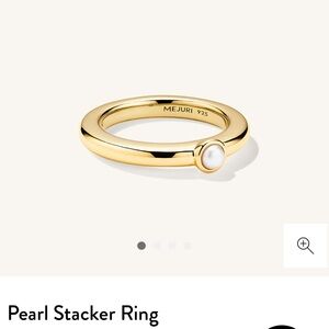 Mejuri pearl stack ring